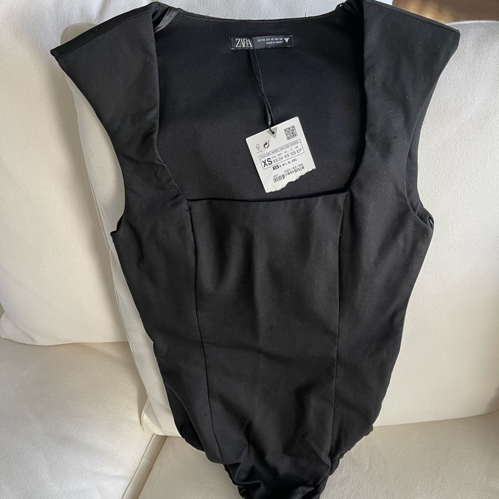 New Zara side zip bodysuit